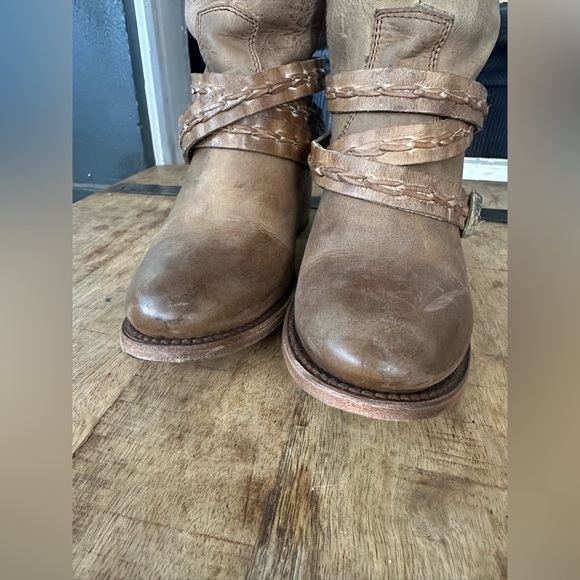 FREEBIRD by Steven FB-Canon Tan Leather Knee-High Boots Size 8 Custom Shoe Tree - Picture 9 of 14